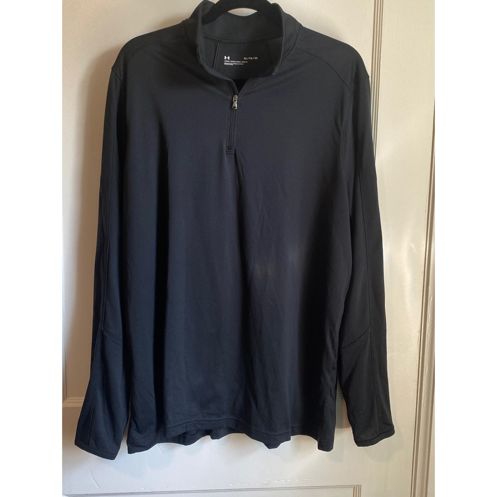 Under Armour Mens 1/4 Zip Pullover Black XL 1300131-001